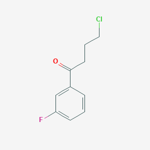molecular formula C10H10ClFO B1319478 4-Chloro-1-(3-fluorophenyl)-1-oxobutane CAS No. 3110-52-9