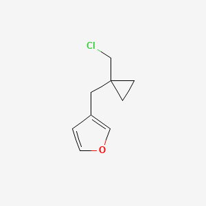 3-([1-(Chloromethyl)cyclopropyl]methyl)furan