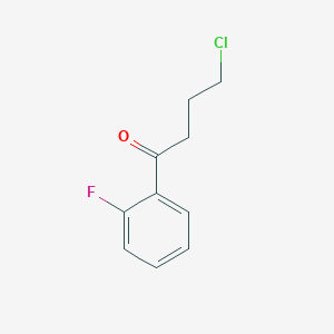 molecular formula C10H10ClFO B1319479 4-氯-1-(2-氟苯基)-1-氧丁烷 CAS No. 2823-19-0