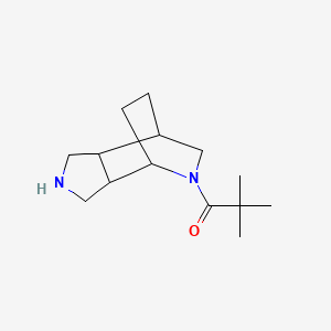 1-{4,8-Diazatricyclo[5.2.2.0,2,6]undecan-8-yl}-2,2-dimethylpropan-1-one