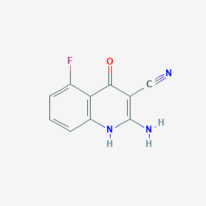 2-Amino-5-fluoro-4-hydroxyquinoline-3-carbonitrile