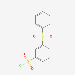 3-(Benzenesulfonyl)benzene-1-sulfonyl chloride