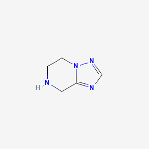 molecular formula C5H8N4 B1319487 5,6,7,8-Tetrahydro[1,2,4]triazolo[1,5-a]pyrazine CAS No. 233278-56-3