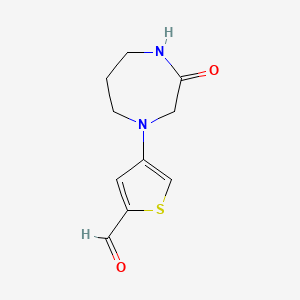 4-(3-Oxo-1,4-diazepan-1-YL)thiophene-2-carbaldehyde