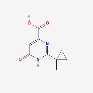 2-(1-Methylcyclopropyl)-6-oxo-1,6-dihydropyrimidine-4-carboxylic acid