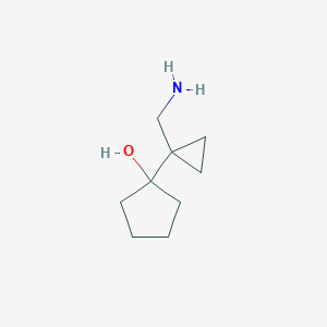 1-[1-(Aminomethyl)cyclopropyl]cyclopentan-1-ol