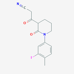 3-[1-(3-Iodo-4-methylphenyl)-2-oxopiperidin-3-yl]-3-oxopropanenitrile