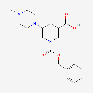 1-[(Benzyloxy)carbonyl]-5-(4-methylpiperazin-1-yl)piperidine-3-carboxylic acid