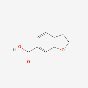 molecular formula C9H8O3 B1319496 2,3-二氢苯并呋喃-6-羧酸 CAS No. 301836-57-7