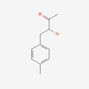 molecular formula C11H13BrO B13194995 3-Bromo-4-(4-methylphenyl)butan-2-one 