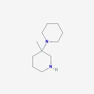 molecular formula C11H22N2 B13195012 3'-Methyl-1,3'-bipiperidine 