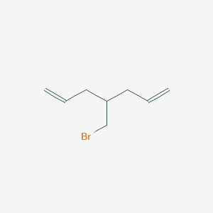 molecular formula C8H13Br B13195022 4-(Bromomethyl)hepta-1,6-diene 