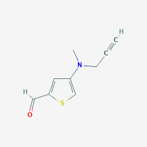 4-[Methyl(prop-2-YN-1-YL)amino]thiophene-2-carbaldehyde