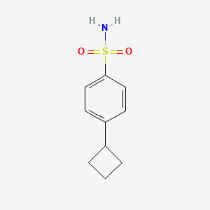 molecular formula C10H13NO2S B13195053 4-Cyclobutylbenzene-1-sulfonamide 