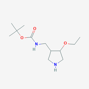 tert-Butyl N-[(4-ethoxypyrrolidin-3-yl)methyl]carbamate