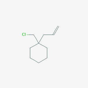 molecular formula C10H17Cl B13195119 1-(Chloromethyl)-1-(prop-2-en-1-yl)cyclohexane 