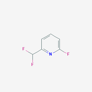 molecular formula C6H4F3N B1319512 2-(Difluoromethyl)-6-fluoropyridine CAS No. 387398-49-4