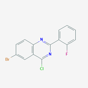 B1319514 6-Bromo-4-chloro-2-(2-fluorophenyl)quinazoline CAS No. 760947-12-4