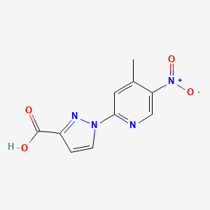 1-(4-Methyl-5-nitropyridin-2-YL)-1H-pyrazole-3-carboxylic acid