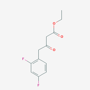 molecular formula C12H12F2O3 B1319515 Ethyl 4-(2,4-difluorophenyl)-3-oxobutanoate CAS No. 194240-96-5