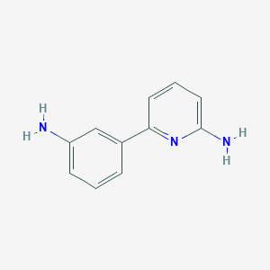 molecular formula C11H11N3 B13195160 6-(3-Aminophenyl)pyridin-2-amine 