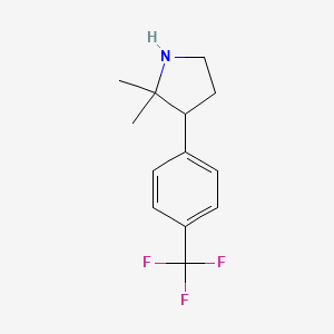 2,2-Dimethyl-3-[4-(trifluoromethyl)phenyl]pyrrolidine