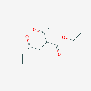 Ethyl 2-acetyl-4-cyclobutyl-4-oxobutanoate