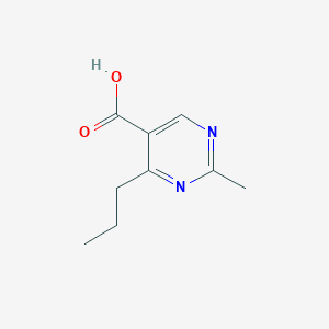 molecular formula C9H12N2O2 B13195204 2-Methyl-4-propylpyrimidine-5-carboxylic acid CAS No. 127958-07-0