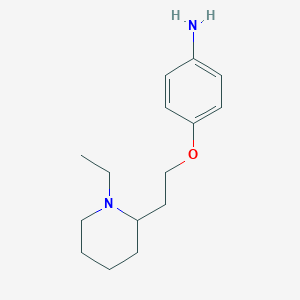 molecular formula C15H24N2O B1319522 4-[2-(1-Ethyl-piperidin-2-YL)-ethoxy]-phenylamine CAS No. 919041-00-2