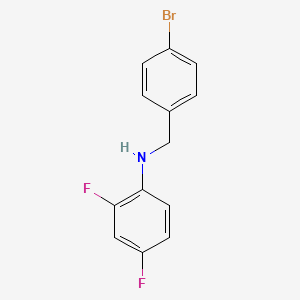 N-[(4-bromophenyl)methyl]-2,4-difluoroaniline