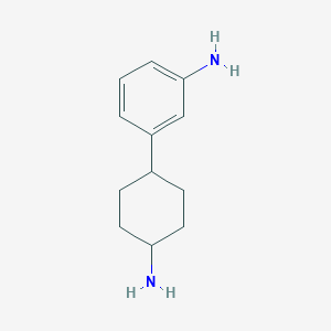 molecular formula C12H18N2 B13195280 3-(4-Aminocyclohexyl)aniline 