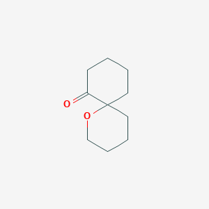 molecular formula C10H16O2 B13195286 1-Oxaspiro[5.5]undecan-7-one 