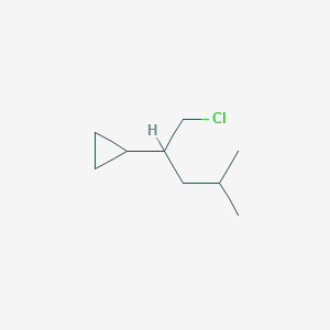 (1-Chloro-4-methylpentan-2-yl)cyclopropane