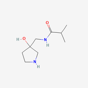 N-[(3-Hydroxypyrrolidin-3-yl)methyl]-2-methylpropanamide