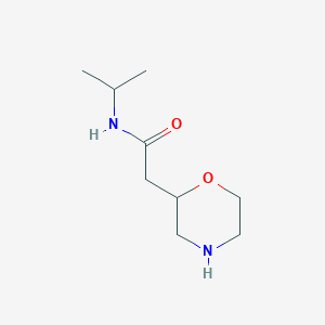 2-(morpholin-2-yl)-N-(propan-2-yl)acetamide