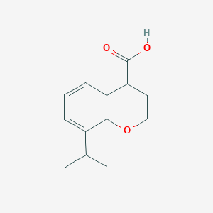 8-(Propan-2-yl)-3,4-dihydro-2H-1-benzopyran-4-carboxylic acid