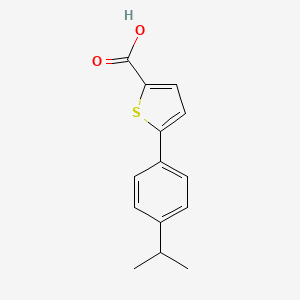B1319538 5-(4-Isopropylphenyl)thiophene-2-carboxylic acid CAS No. 943115-91-1