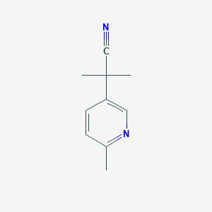 2-Methyl-2-(6-methylpyridin-3-yl)propanenitrile