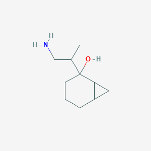 2-(1-Aminopropan-2-yl)bicyclo[4.1.0]heptan-2-ol