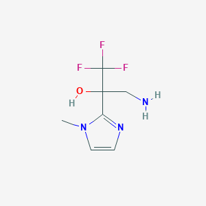 3-amino-1,1,1-trifluoro-2-(1-methyl-1H-imidazol-2-yl)propan-2-ol