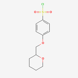 4-(Oxan-2-ylmethoxy)benzene-1-sulfonyl chloride