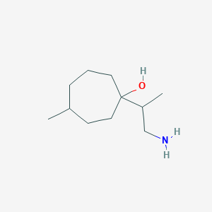 1-(1-Aminopropan-2-YL)-4-methylcycloheptan-1-OL