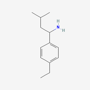 1-(4-Ethylphenyl)-3-methylbutan-1-amine