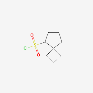 molecular formula C8H13ClO2S B13195515 Spiro[3.4]octane-5-sulfonyl chloride 