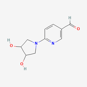 6-(3,4-Dihydroxypyrrolidin-1-yl)pyridine-3-carbaldehyde