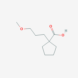 1-(3-Methoxypropyl)cyclopentane-1-carboxylic acid