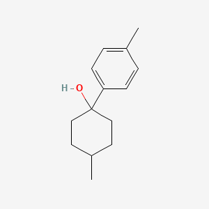 4-Methyl-1-(4-methylphenyl)cyclohexan-1-ol