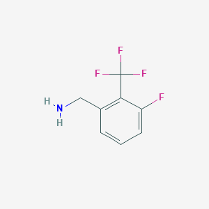 B1319563 3-Fluoro-2-(trifluoromethyl)benzylamine CAS No. 771581-62-5