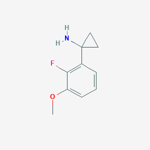 1-(2-Fluoro-3-methoxyphenyl)cyclopropan-1-amine