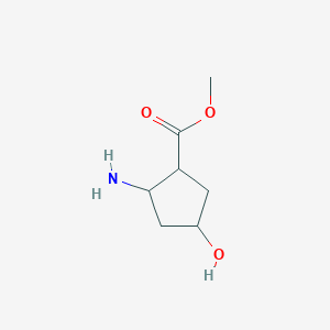 Methyl 2-amino-4-hydroxycyclopentane-1-carboxylate